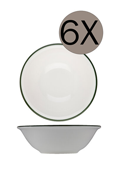 İD FİNE ID FINE Modest Green Lona Kase 16 cm 420 cc 6'lı Takım 16001-112016