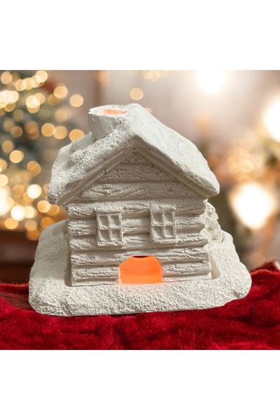 candleistanbul Kış evi tütsülük boyasız minimalist dekoratif obje 1 tütsü hediye