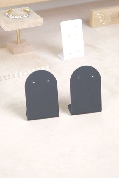 Kpleksi Yumi matte black earring holder 2 pcs - jewelry stand organizer organizer