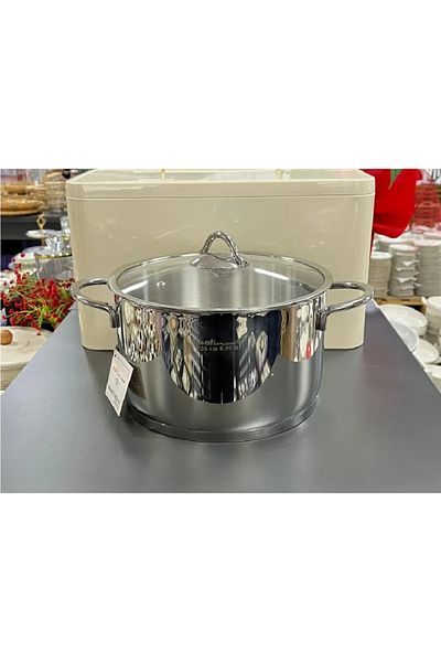 SAFINOX Vision 24X14 Steel Deep Pot 6.3 Liters