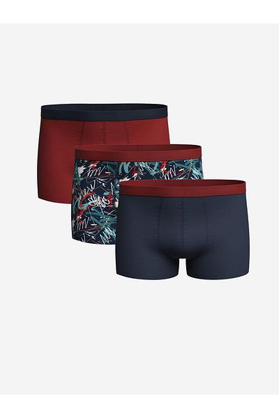 LC Waikiki Standard Fit Cotton Flexible Ανδρικό Boxer 3 τεμαχίων
