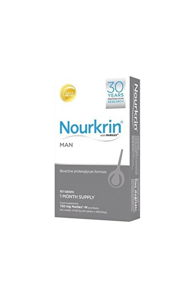 Nourkrin 60 قرصًا مع مستخلص سمك الرجل