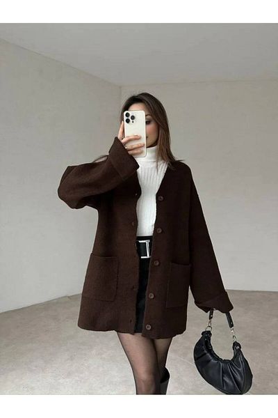 ZF BUTİK Lange Strickjacke – Strickjacke –