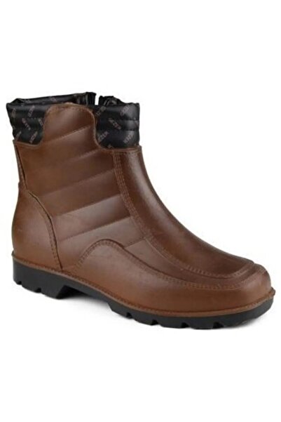 GEZER KAHVE Içi Yünlü Lastik Bot Su Geçirmez Kısa Merdane - Bağda, Bahçede, Tarlada, Kampta