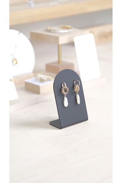 Kpleksi Yumi matte black earring holder 2 pcs - jewelry stand organizer organizer