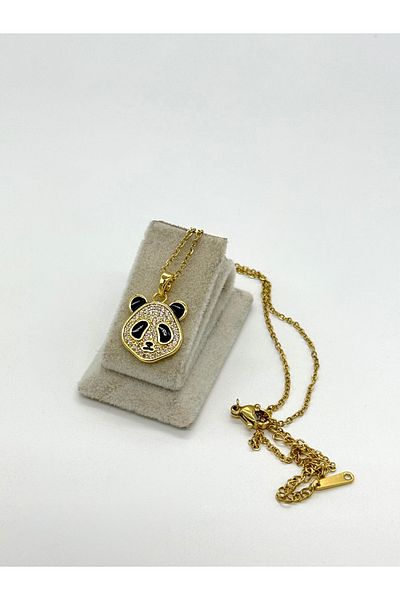 ilvesa shop Panda Model Stainless Steel Necklace