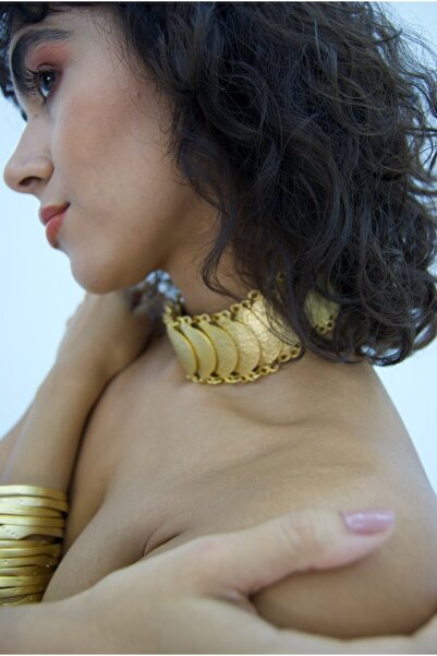 OneArjethnic Gold tasarım choker kolye