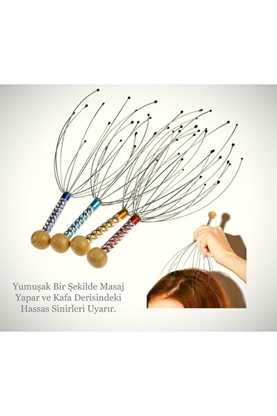 poswicon Baş Masajı Örümcek Kafa Derisi Masajı İçin, Derin Rahatlama ve sağlı...