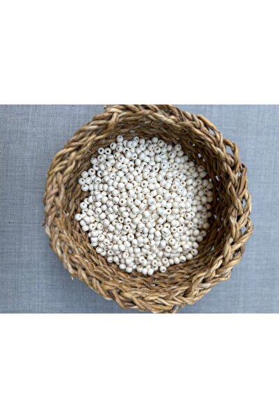 Yumuşakkeçe 100 جرام من الخرز الخشبي المصقول مقاس 8 مم - خرز للمجوهرات والحرف...