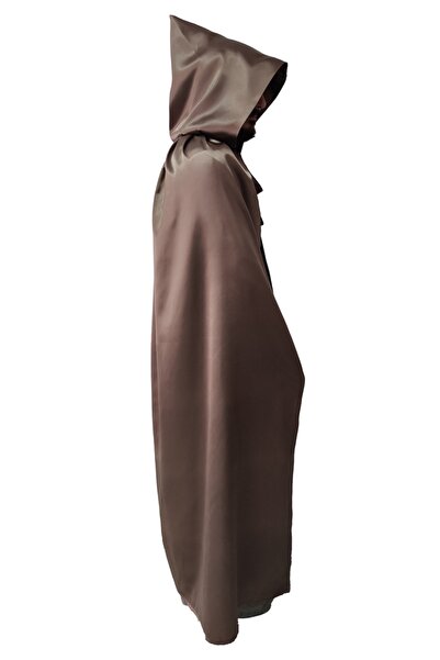 Kostüm Sarayı Καφέ κάπα με κουκούλα