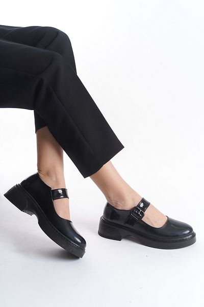 SH SİLVER MODA Women's Loafer - Casual Buckle, Soft Stitched Daily Shoes