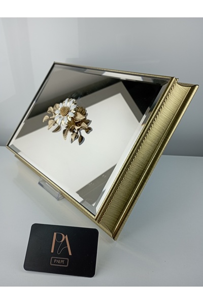 Mirrored Box Gondola Sugar Bowl Presentation Promise Engagement Girl Promise Chocolate Decorative Object Trinket Ornament