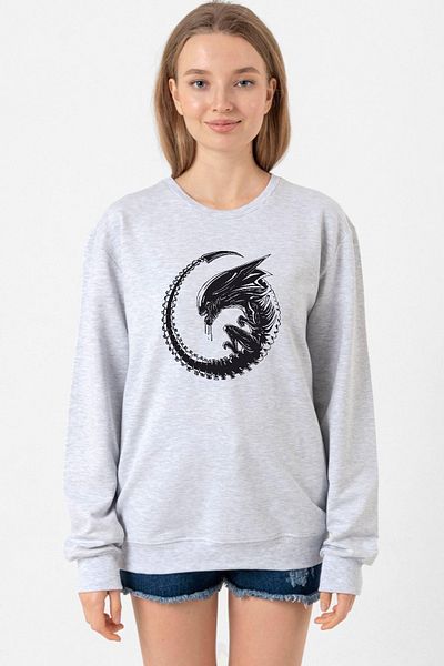 Tshirthane Allien Xenomorph Grimelange Women's 2Ip Sweatshirt
