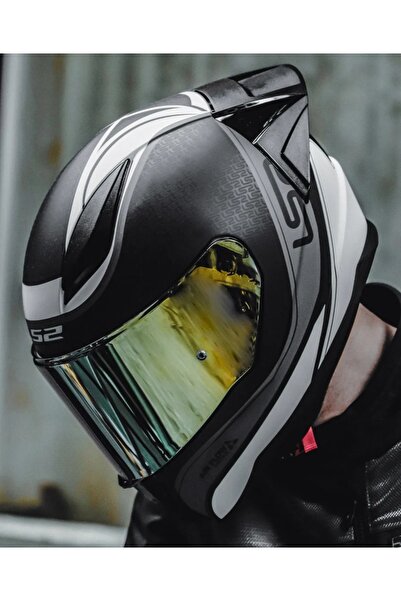 LS2 RAPID 2 RACE DEEPER FULLFACE MOTOSİKLET KASKI GOLD CAMLI