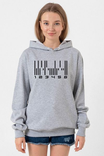 Tshirthane Dark Matter the Android Barcode Grimelange Women's 3Ip Hooded Sweatshirt