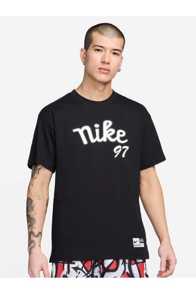 Nike Tee M90 Exp 2 Men's T-Shirt  Siyah Erkek Basketbol T-shirt