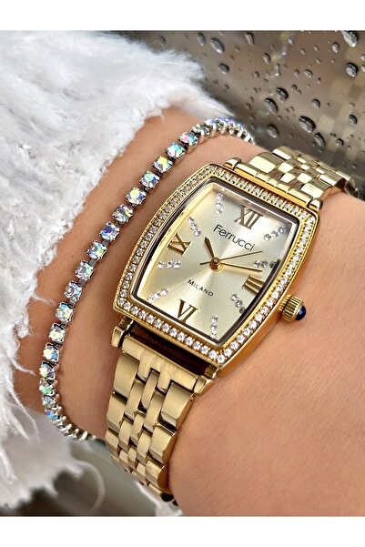 Ferrucci Kadın Kol Saati Su Geçirmez , bileklik hediyeli
