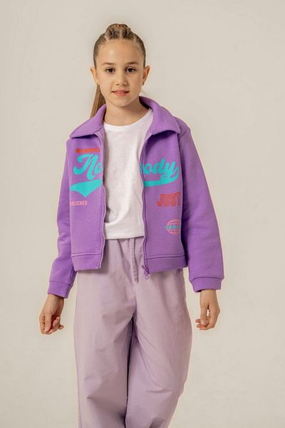 HAUSEkids Жилетка/яке Mussness Happy Colors за момиче 5-9 години - лилава