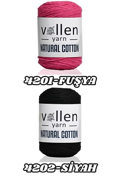 vollen yarn 100gr/200mt Premium Natural Cotton Amigurumi και Punch Yarn, Πλεκτό Κρεμαστό Κρεμαστό Σχοινί, Κρέμα