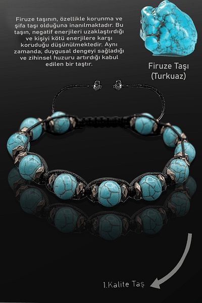 Erilsa Aaa+ Certified Real Turquoise Bracelet - (Turquoise)