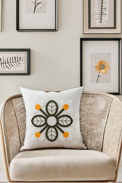 Rebeka Home Collection Κάλυμμα μαξιλαριού Daisy Throw