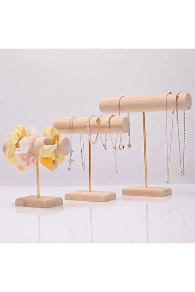 Madam curie Natural Wood Jewelry and Display Stand, Stylish and Convenient Or...