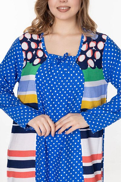 mervemoda Rochie de vară cu mânecă lungă pentru femei