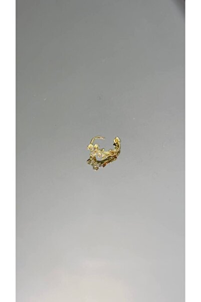 TattooLiva Cerrahi Çelik Paslanmaz Kararmaz Halka Tragus Helix Kulak Küpe Gold Piercing