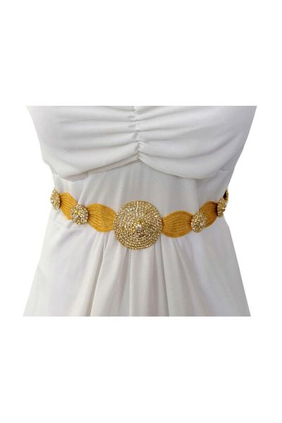 Hayalperest boncuk Caftan Kemi cu centură elegantă de culoare aurie pentru femei - pentru nuntă și ocazii speciale