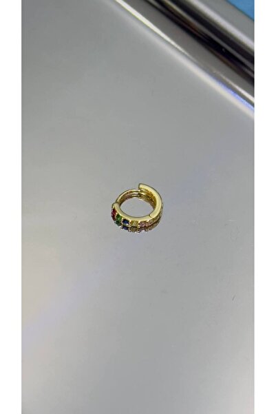 TattooLiva Cerrahi Çelik Paslanmaz Kararmaz Halka Tragus Helix Kulak Küpe Gold Piercing