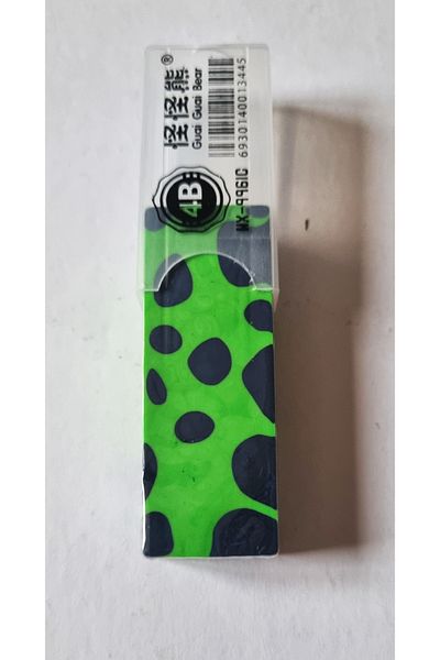 Modellino Girafă cu model verde negru Gumă Jumbo din plastic transparent - 4B cu carcasă, 1 buc