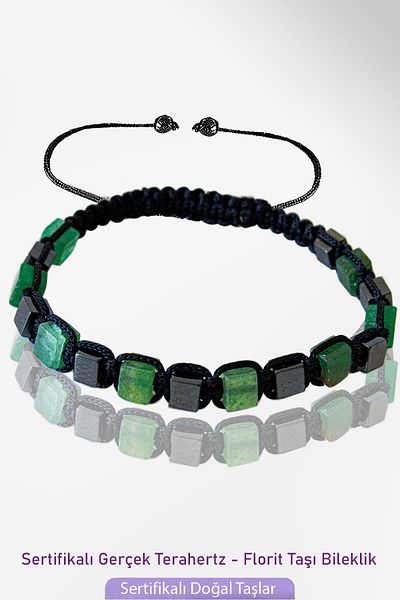 Erilsa Certified Cube Model Real Terahertz - Fluorite Stone Bracelet