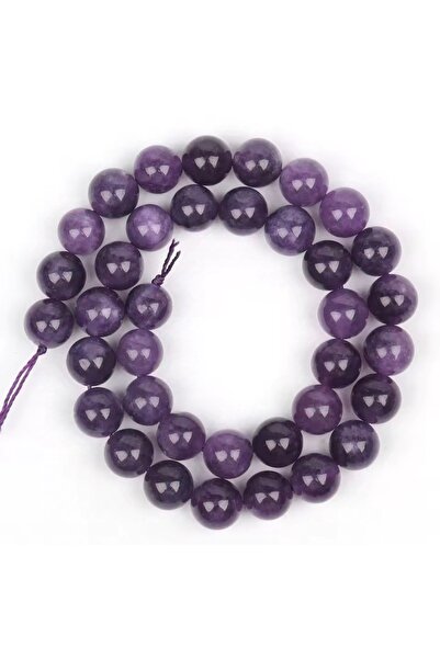 SESİKA HOBİ Ametist Doğal Taş 1 Dizi 8 Mm Ortalama 47 Adet