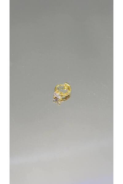 TattooLiva Cerrahi Çelik Paslanmaz Kararmaz Halka Tragus Helix Kulak Küpe Gold Piercing