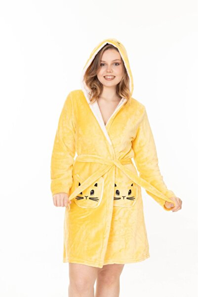 mervemoda Women's Plush Dress Gown