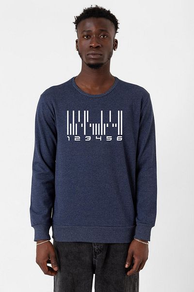 Tshirthane Dark Matter The Android Barcode indigo Ανδρικό φούτερ 2ip