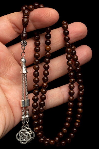 OTTOTESBİH Ροζάριο προσευχής 6 χιλιοστών - Δώρο, Κεχριμπάρι Βεντζιάνικης Σταγόνας, Ροζάριο 99 χάντρες