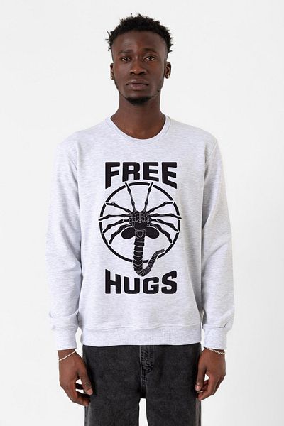 Tshirthane Δωρεάν ανδρική φούτερ Facehugger Hugs Karmelange 2ip