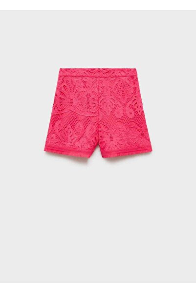 MANGO Woman Kroşe triko şort
