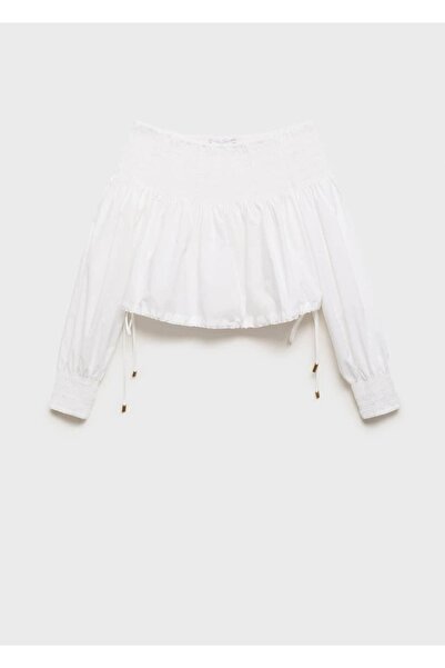 MANGO Woman Omuzu açık bluz