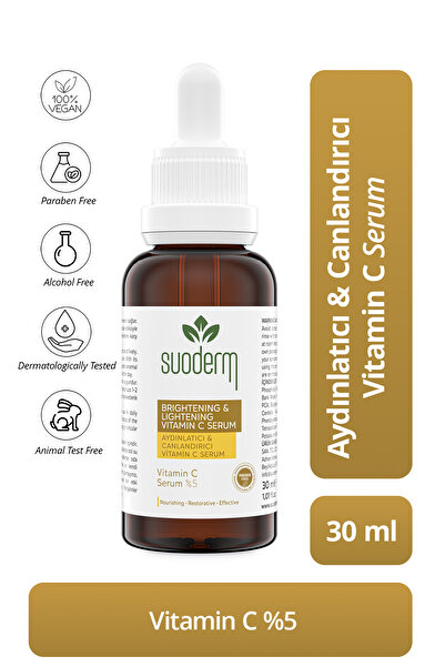 SUODERM Aydınlatıcı Ve Canlandırıcı C Vitamin Cilt Bakım Serumu 30ml C Vitami...