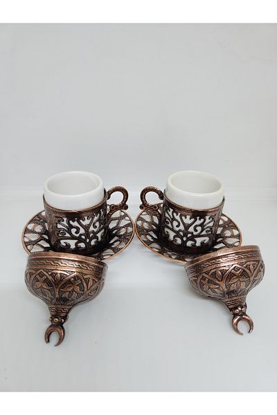 Carlito Turkish Coffee Cup for 2 People (Copper)