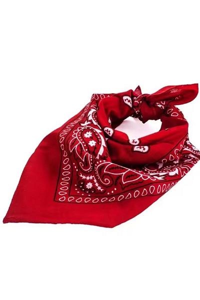 BERG ATELIER Ethnic Drop Patterned Bandana Shawl - 100% Cotton