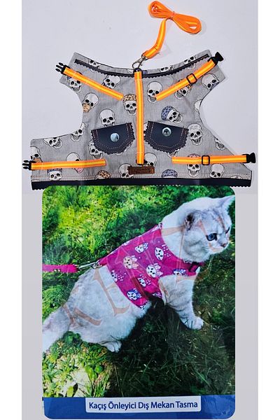 polat pet 1.5-5kg Cat and Small Breed Dog Walking Dress - Suitable for Our Friends (Male)