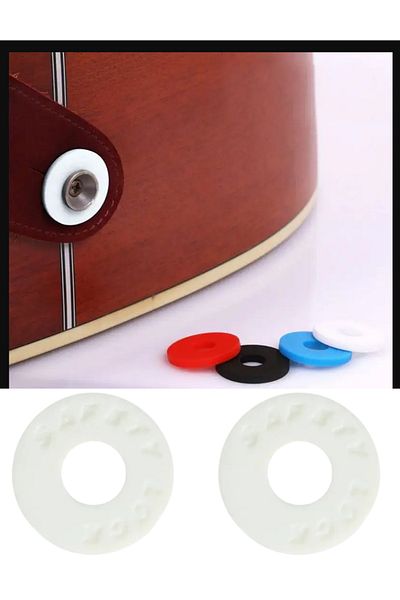Alice Guitar Strap Booster - Guitar Strap Lock - 2Pcs Strap Locks - Arpeggio Arte - White