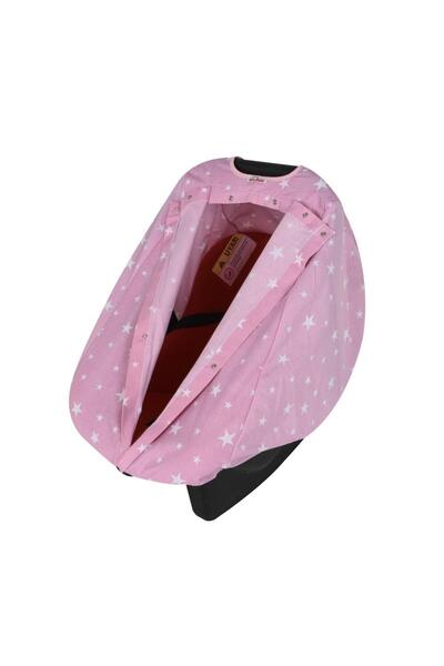 Sevi Bebe Ana Kucağı Örtüsü Art-237 Pembe-Yıldız /