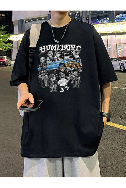 Marco Fresco Μπλουζάκι Unisex Home Boys με στάμπα