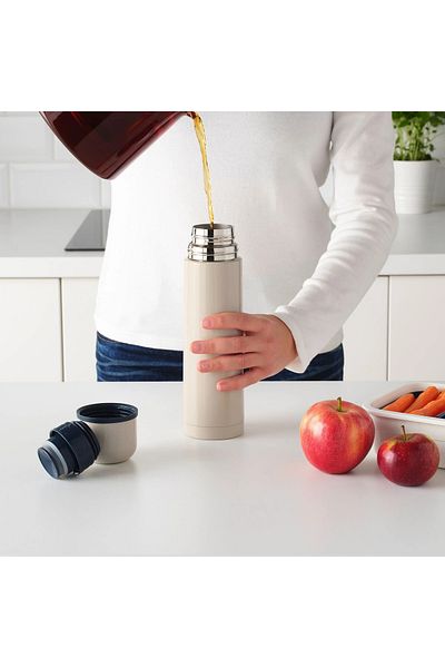 IKEA Metal HÄLSA beige 0.5 lt thermos Single Person Beige
