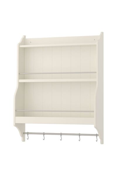IKEA tabak rafı, kırık beyaz, 80x100 cm