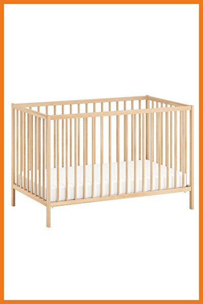 Alony Home Sniglar Bebek Çocuk Karyolası Yatak Beşik Ahşap Kahverengi 60 x 12...